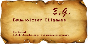 Baumholczer Gilgames névjegykártya
